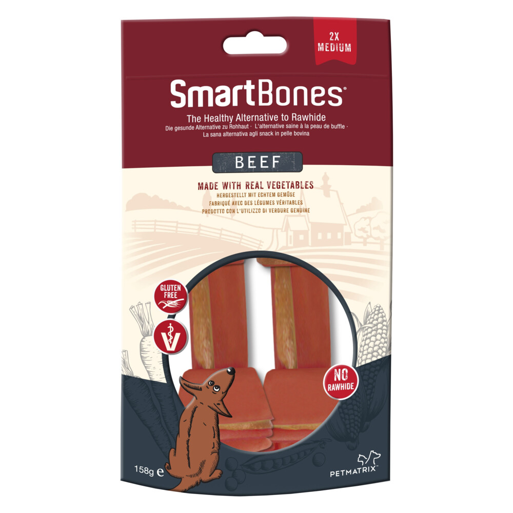 Smartbones Smartbones Beef Rund Medium Hondenvoer