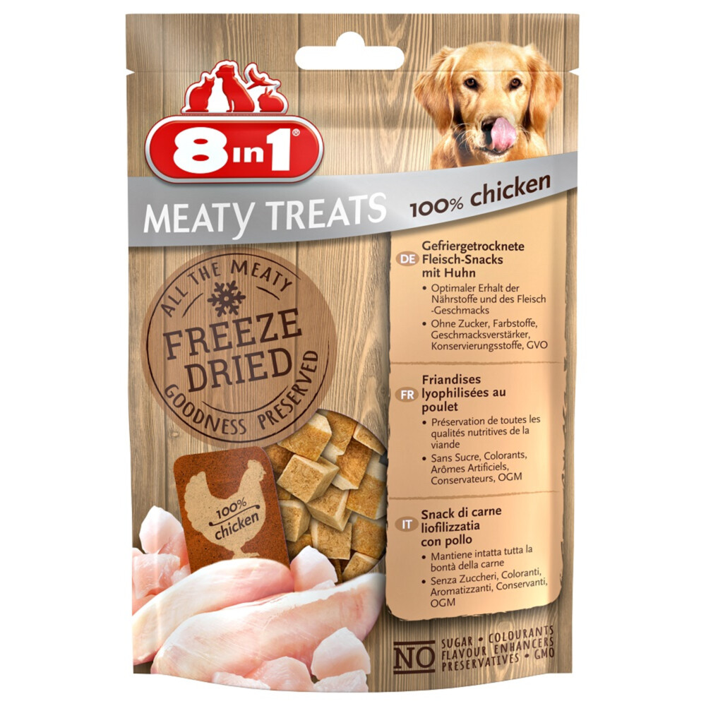 8x 8in1 Meaty Treats Kip 50 gr