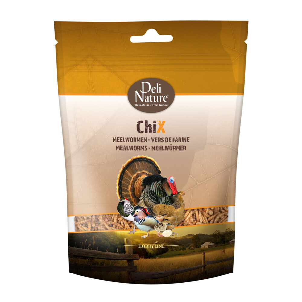 10x Deli Nature Chix Meelwormen 200 gr