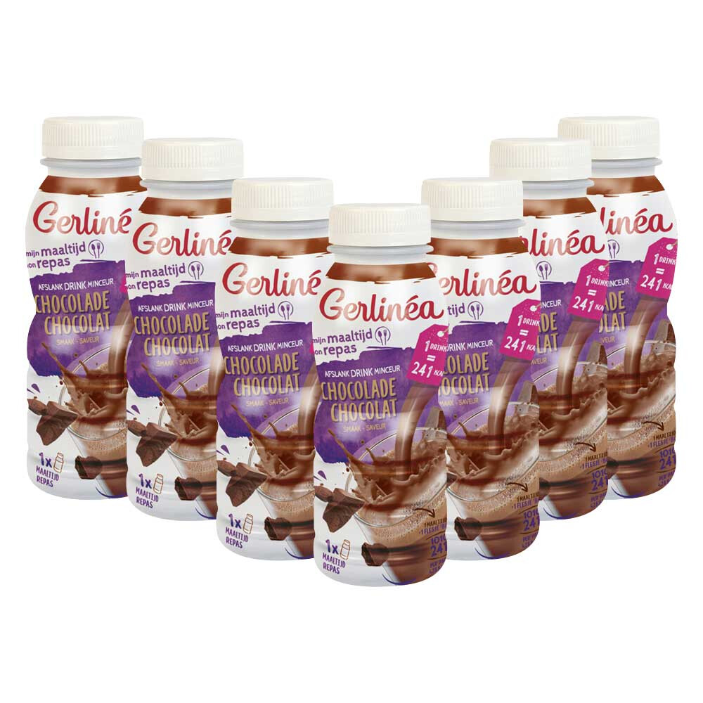 8x Gerlinea Drinkmaaltijd Chocolade 236 ml
