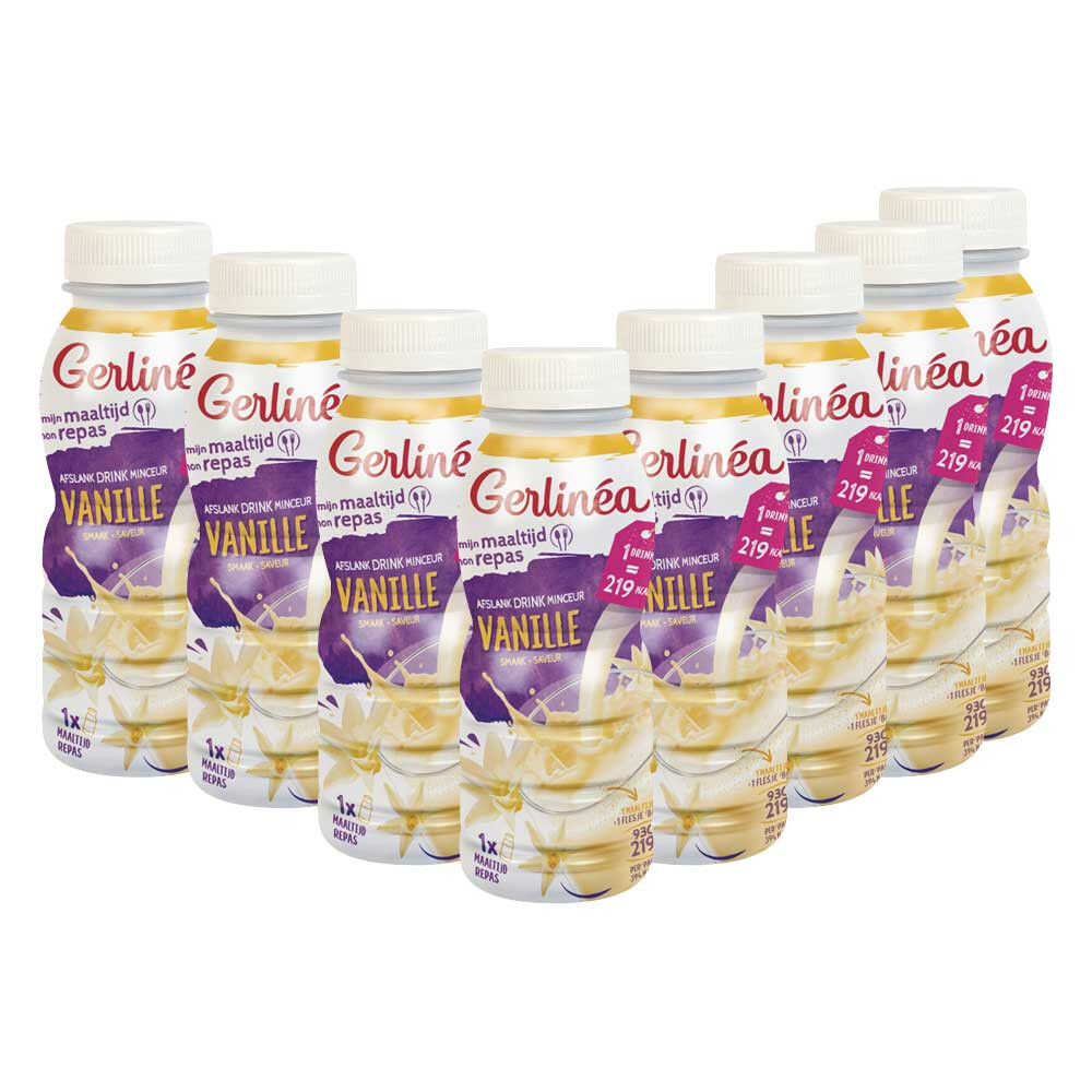 8x Gerlinea Drinkmaaltijd Vanille 236 ml