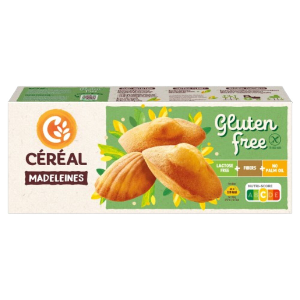 Céréal Madeleines Glutenvrij en Lactosevrij 180 gr