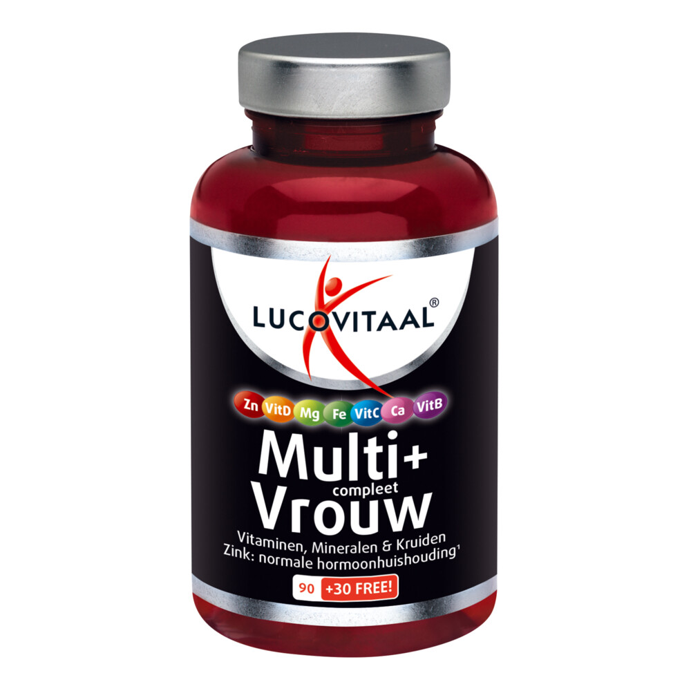 3x Lucovitaal Multi + Compleet Vrouw 120 tabletten