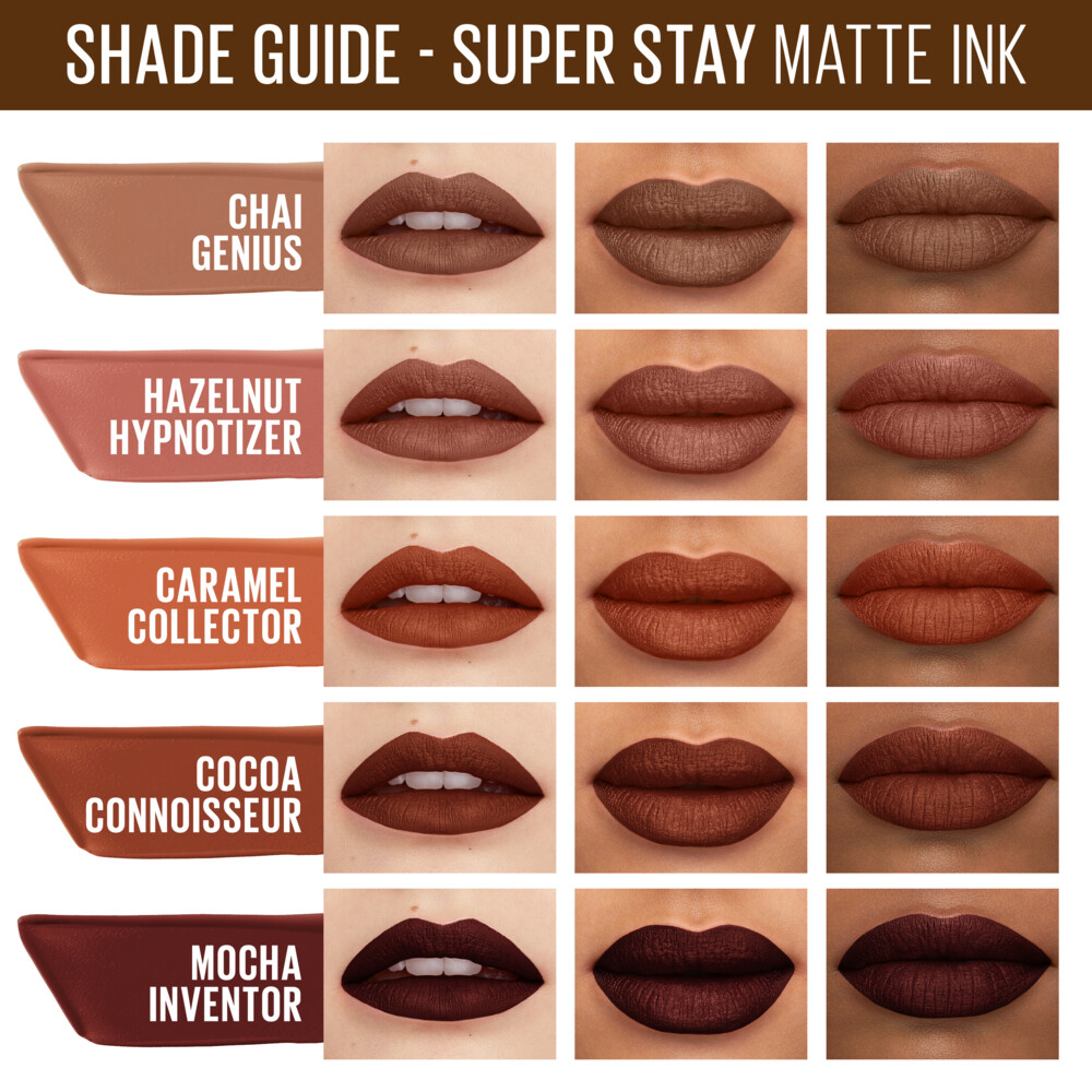 3x Maybelline SuperStay Matte Ink Lippenstift Coffee Collection 270 ...