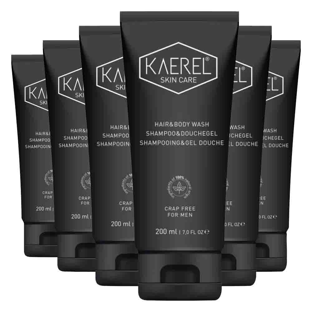 6x Kaerel Shampoo&Douchegel 200 ml