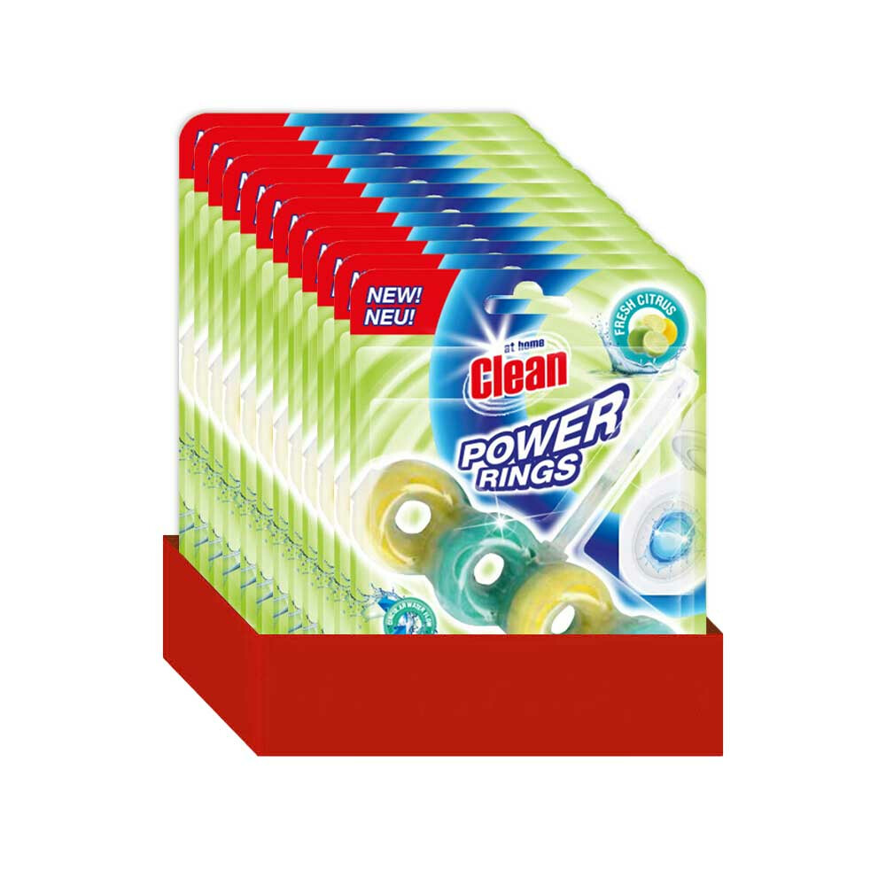 12x At Home Toiletblok Power Rings Fresh Citrus 40 gr