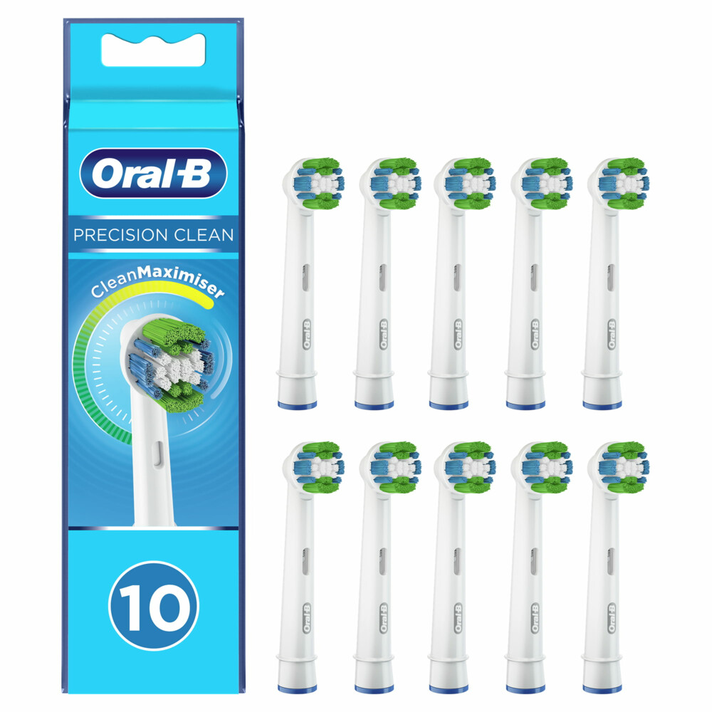 4x Oral-B Opzetborstels Precision Clean 10 stuks met grote korting