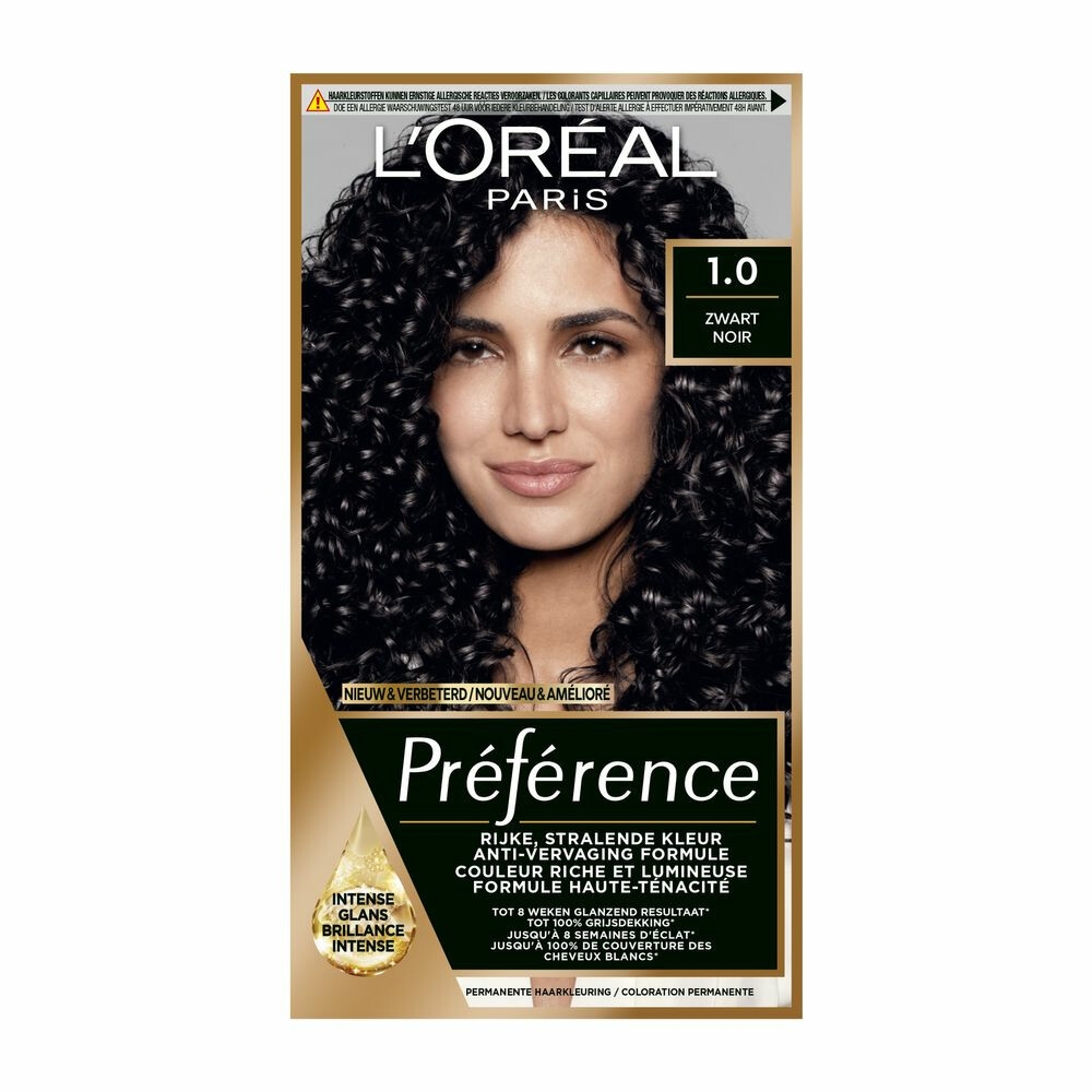 Metafoor Ongemak kraan L'Oréal Preference Haarkleuring 01 Napoli - Zwart | Plein.nl