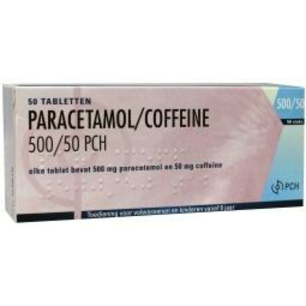 Pharmachemie Paracetamol Coffeine 500 mg / 50 mg 50 tabletten Plein.nl
