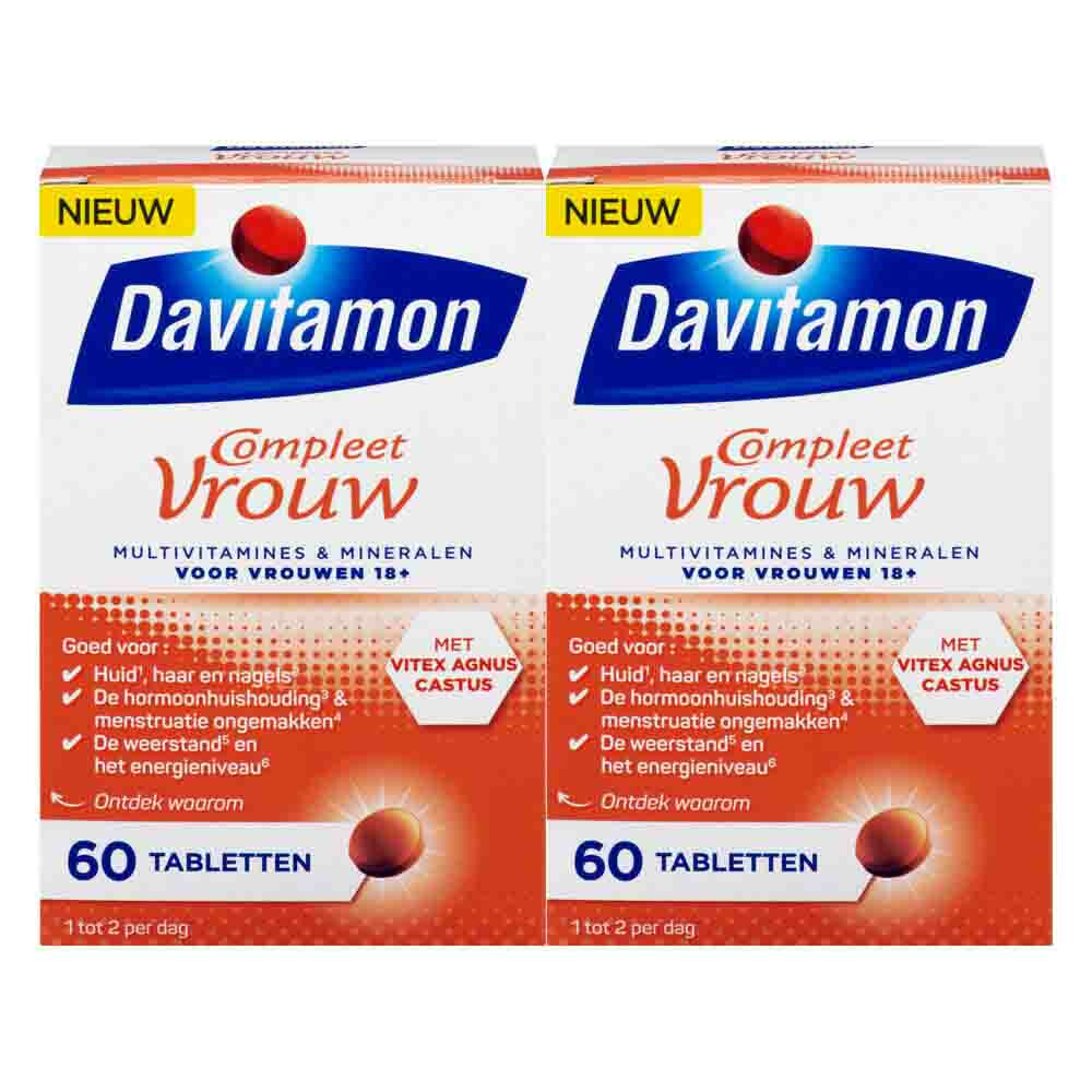 2x Davitamon Compleet Vrouw 60 capsules