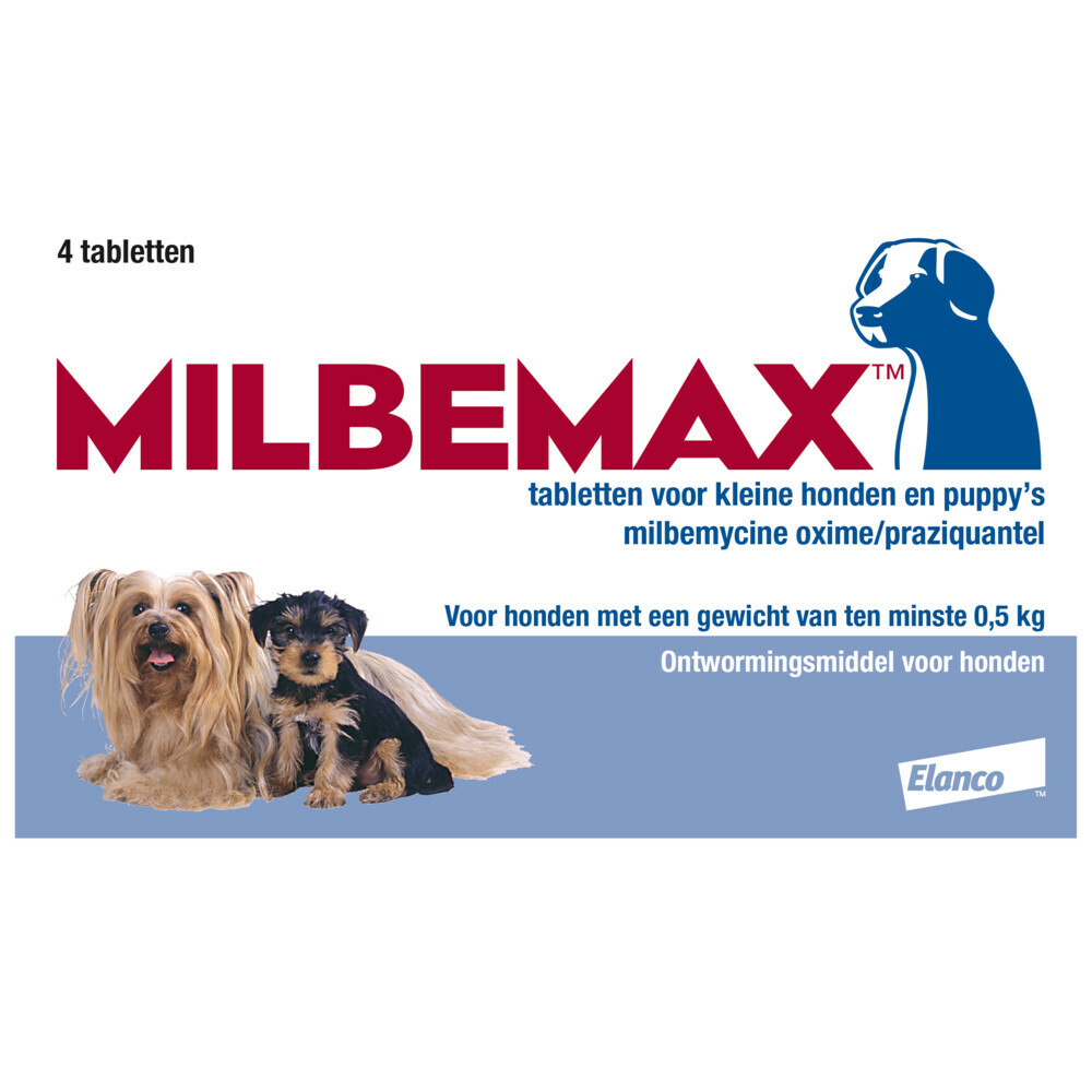 Milbemax Ontwormingsmiddel Kleine Hond Puppy 2 x 2 tabletten