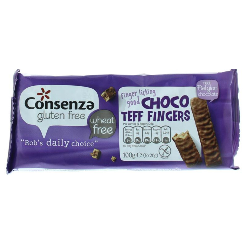 Consenza Choco Teff Fingers 100 gr