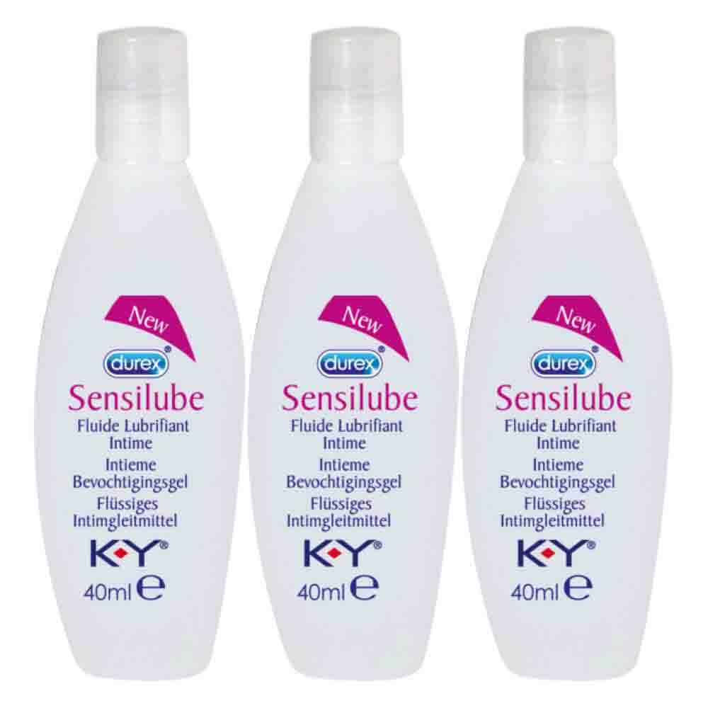 3x Durex Sensilube Intiem Vloeibaar Glijmiddel 40 ml