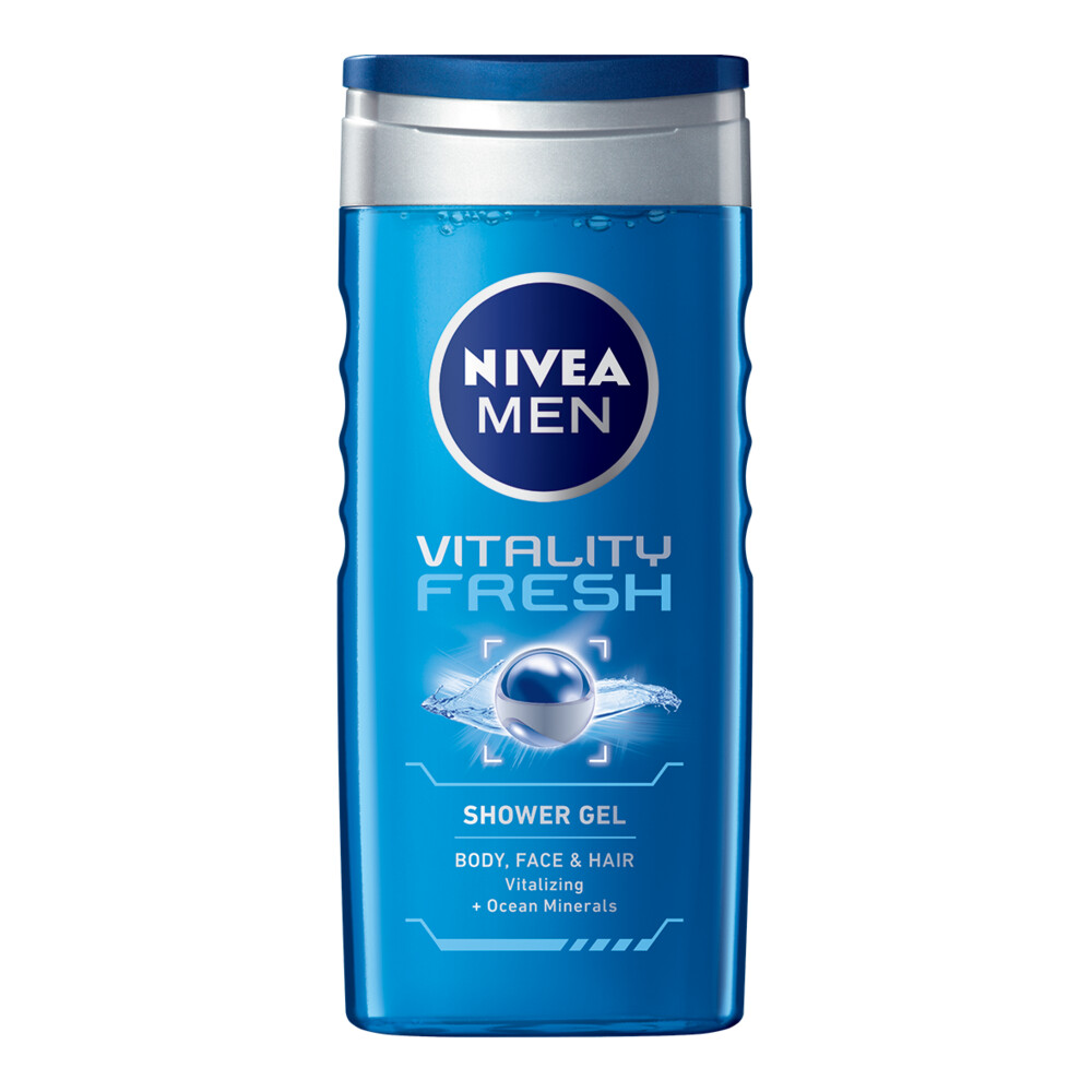 Nivea Douchegel For Men Vitality Fresh 250 ml Plein.nl