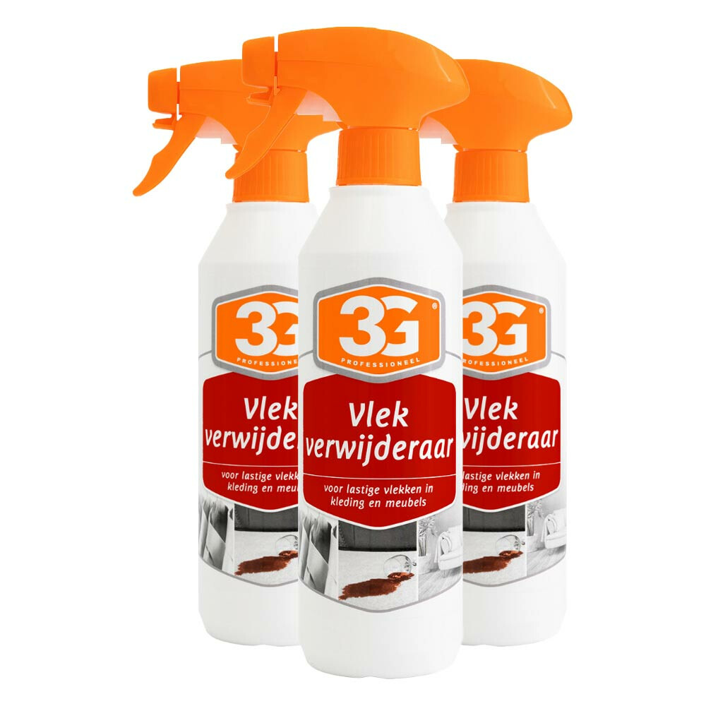 3x 3G Professioneel Vlekweg Reiniger 500 ml