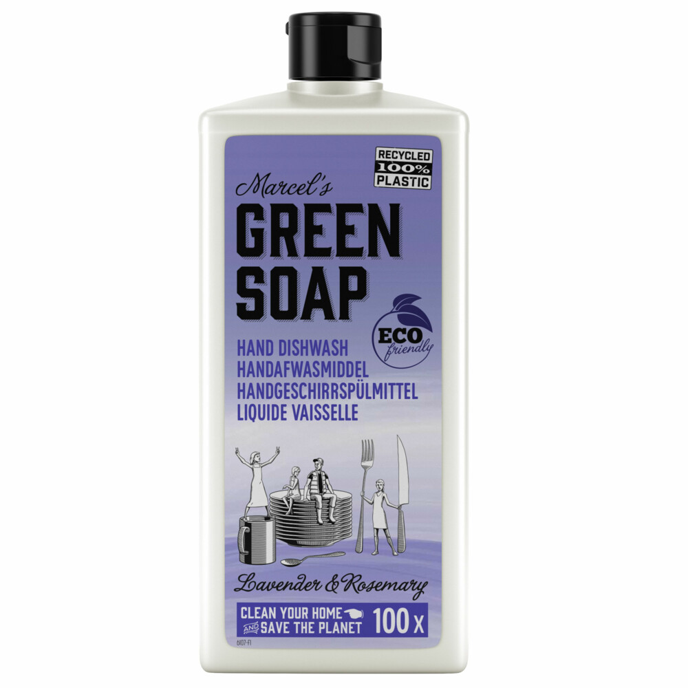 6x Marcel's Green Soap Afwasmiddel Lavendel&Rozemarijn 500 ml