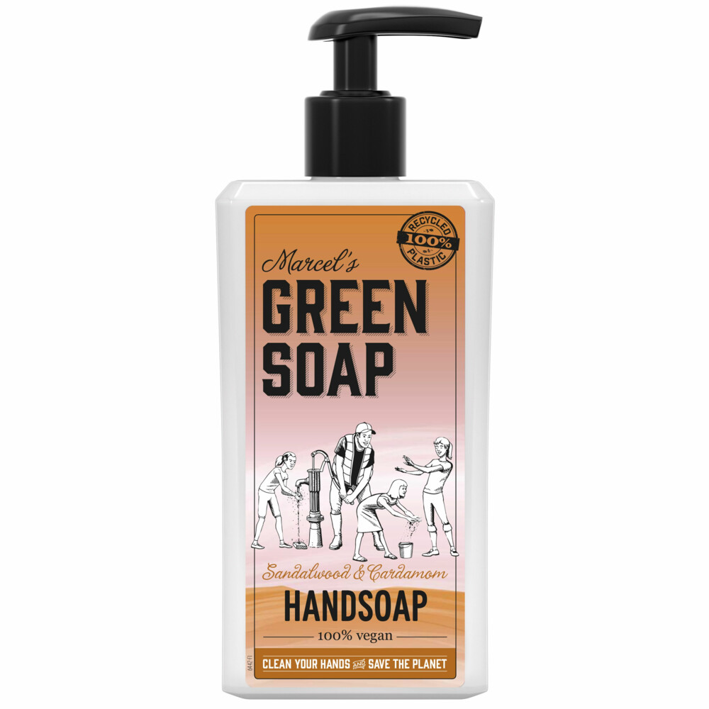 6x Marcel's Green Soap Handzeep Sandelhout&Kardemom 250 ml