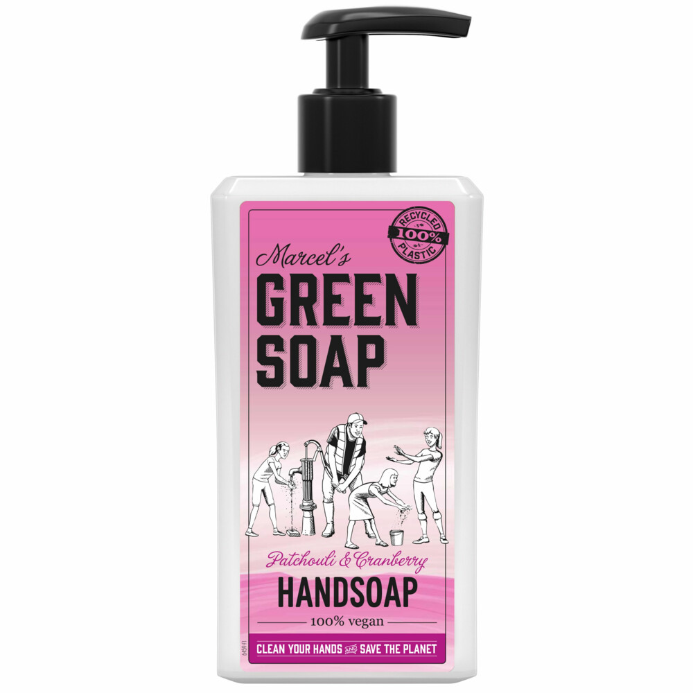 6x Marcel's Green Soap Handzeep Patchouli&Cranberry 250 ml
