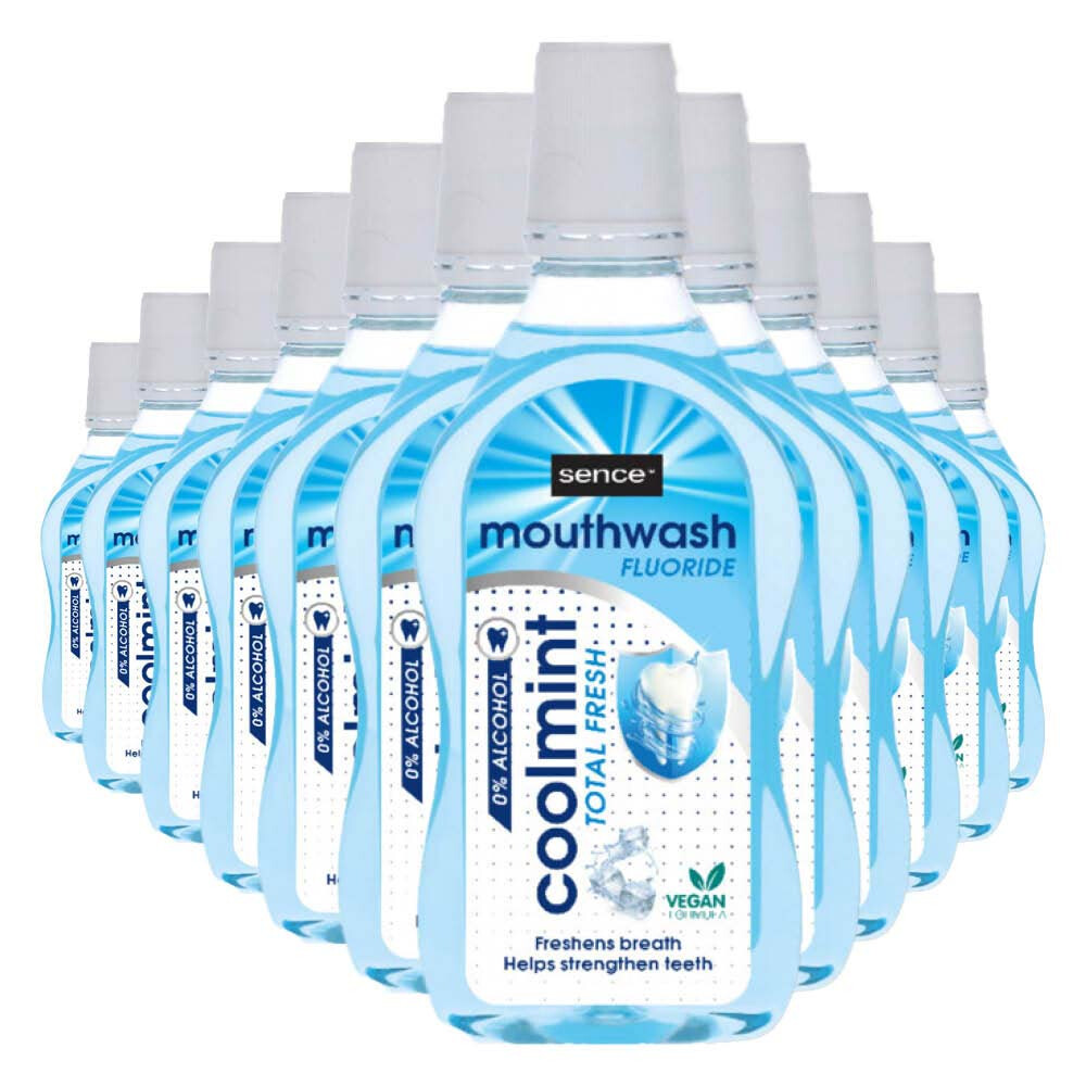 12x Sence Fresh Mondwater Coolmint 500 ml