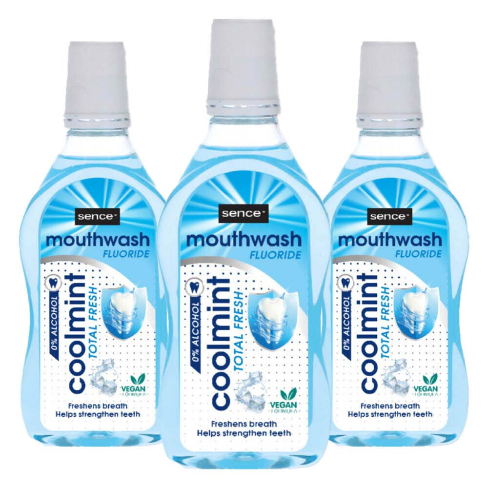 Sence 3x Fresh Mondwater Coolmint 500 ml - 3 stuks