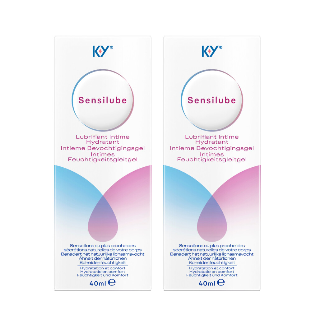 2x Durex Sensilube Intiem Vloeibaar Glijmiddel 40 ml