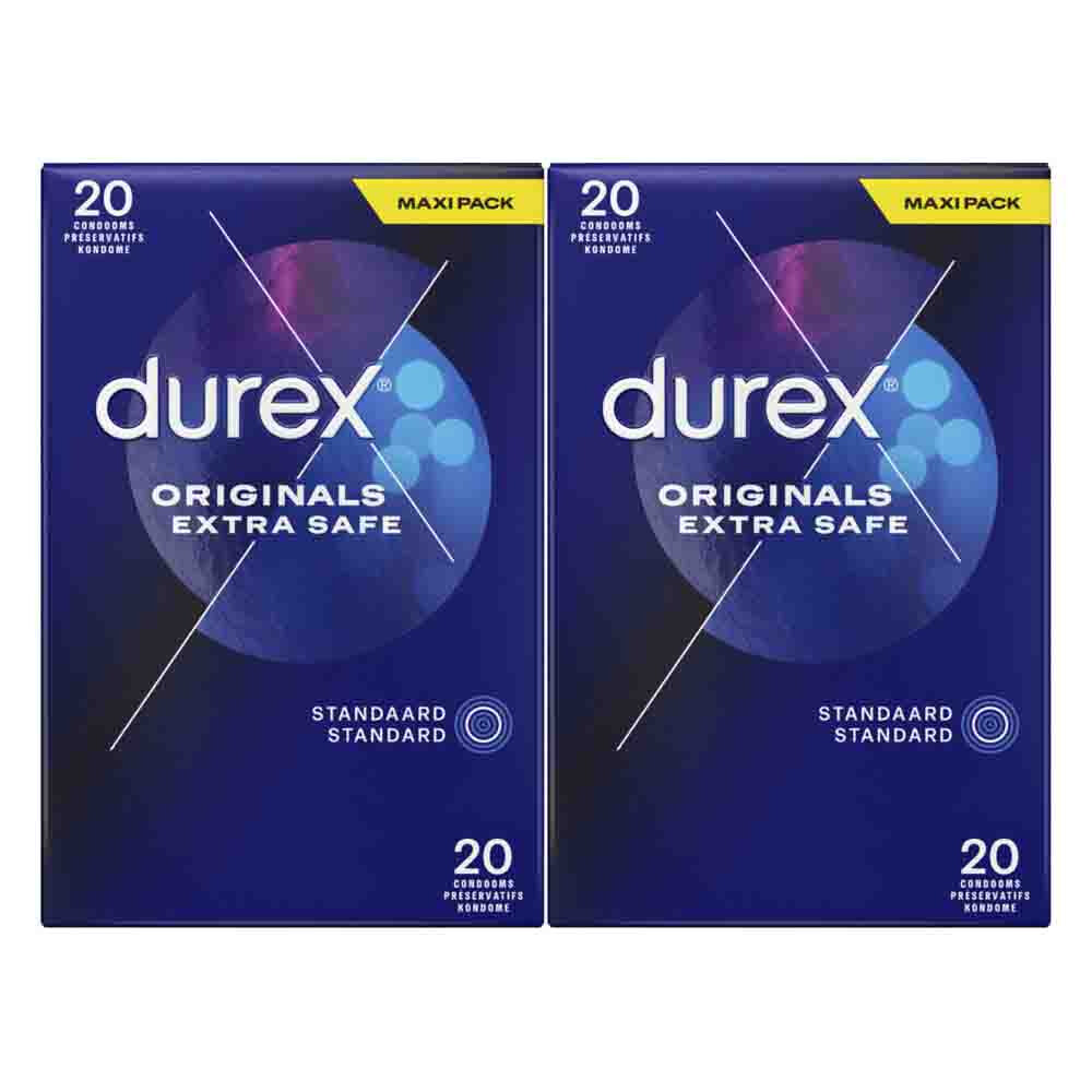 2x Durex Condooms Extra Safe 20 stuks