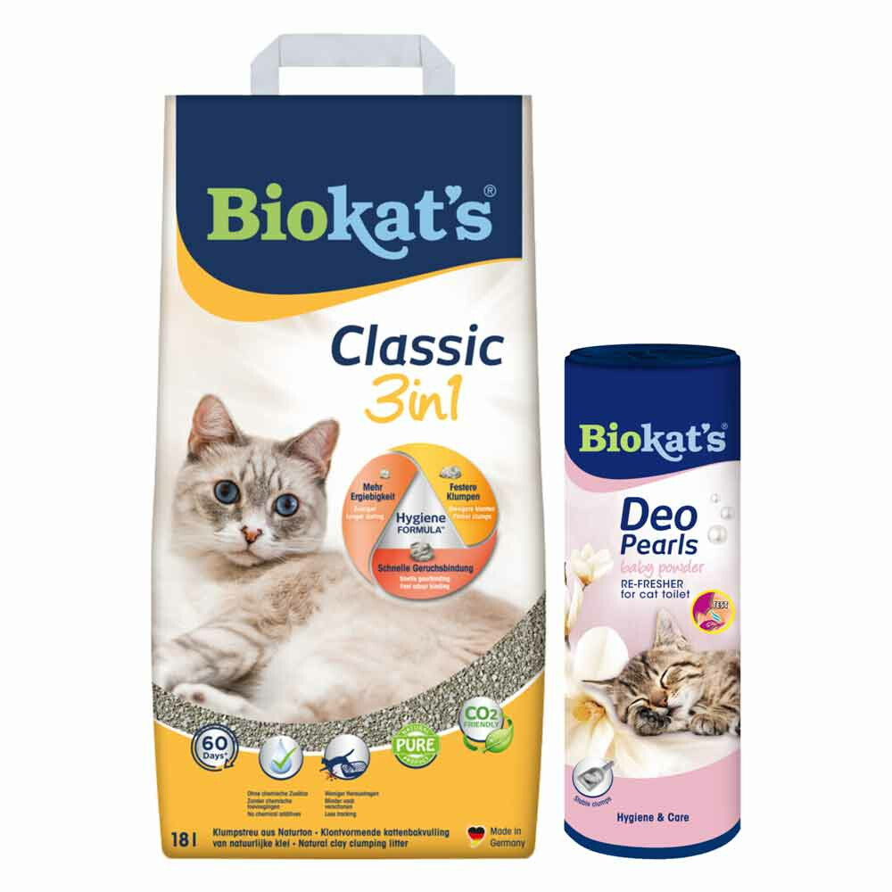 Biokat's Classic&Deo Pearls Babypoeder Pakket