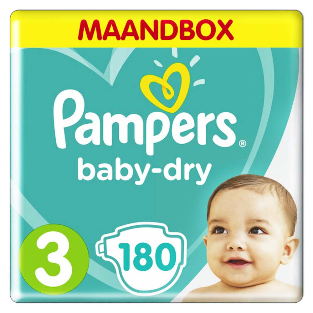 Overvloedig domineren Chronisch Pampers Baby Dry Luiers Maat 3 (6-10 kg) 180 stuks | Plein.nl
