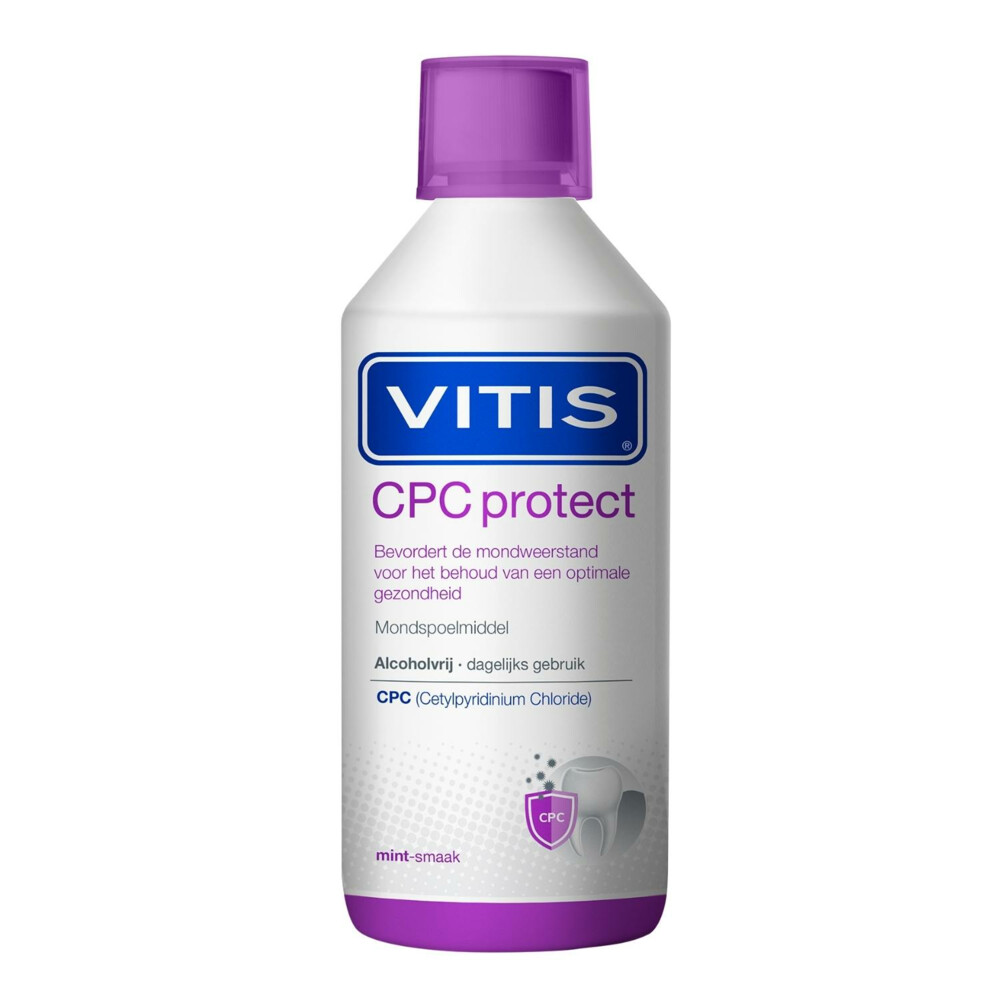 2x Vitis CPC Protect Mondwater 500 ml