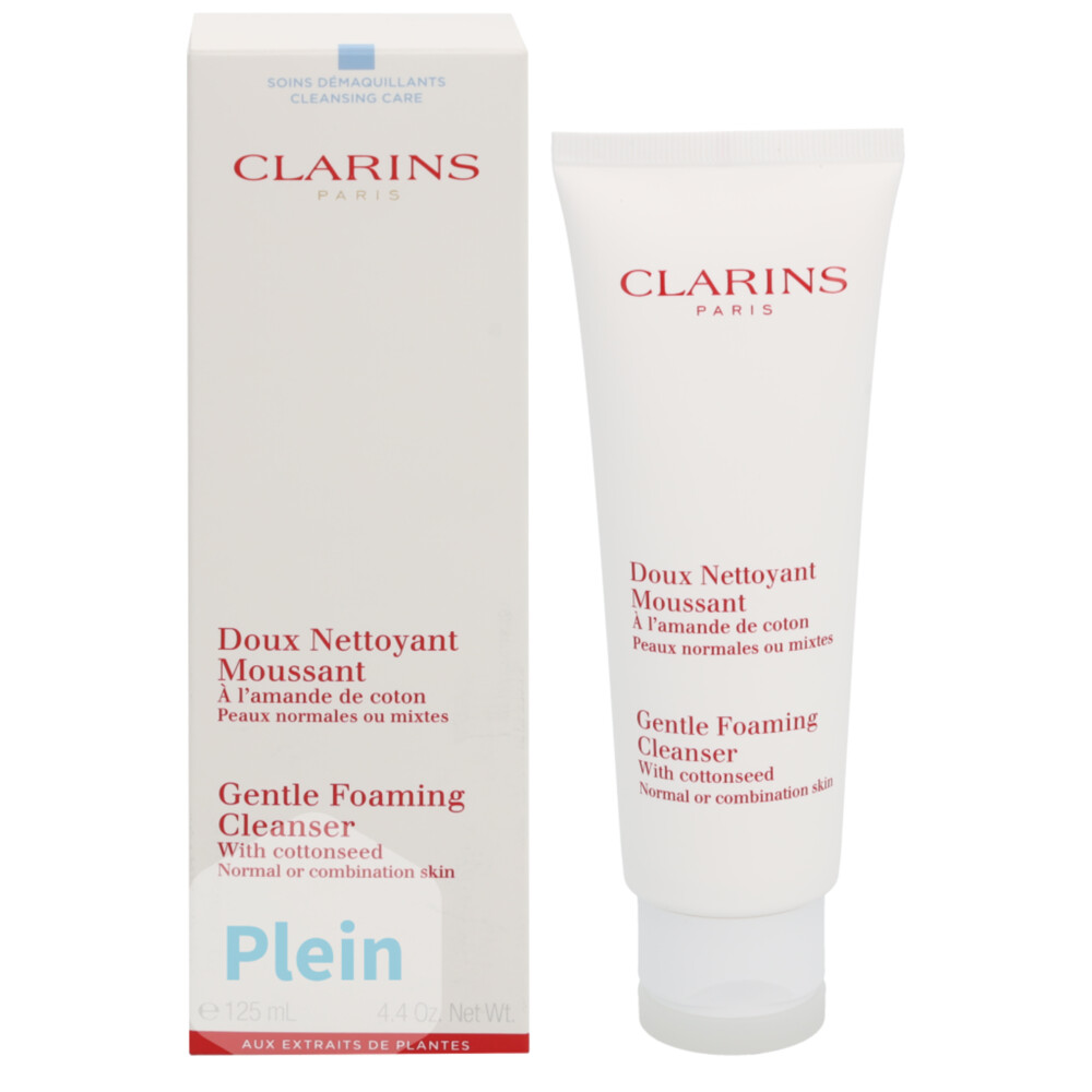 Clarins Doux Nettoyant Moussant Amande De Coton 3380810205190 UPC Clarins Gentle Foaming Cleanser Normal / Combination -  125 ML