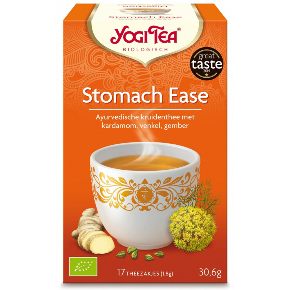 3x Yogi tea Stomach Ease Digest Biologisch 17 stuks