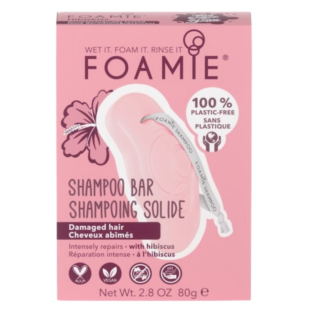 FOAMIE shampoo bar hibiskiss 80gr