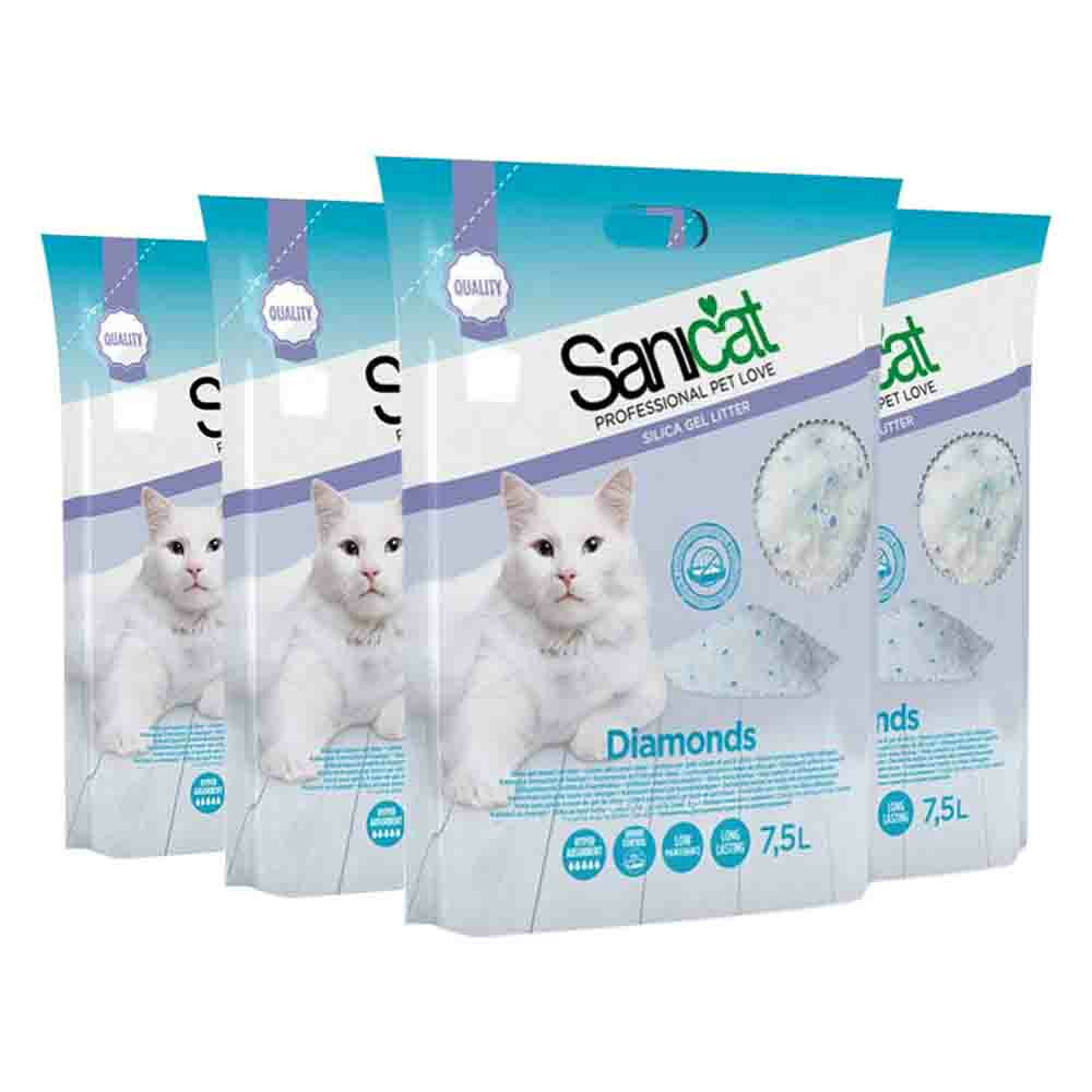 4x Sanicat Diamonds Silicagel 7,5 liter
