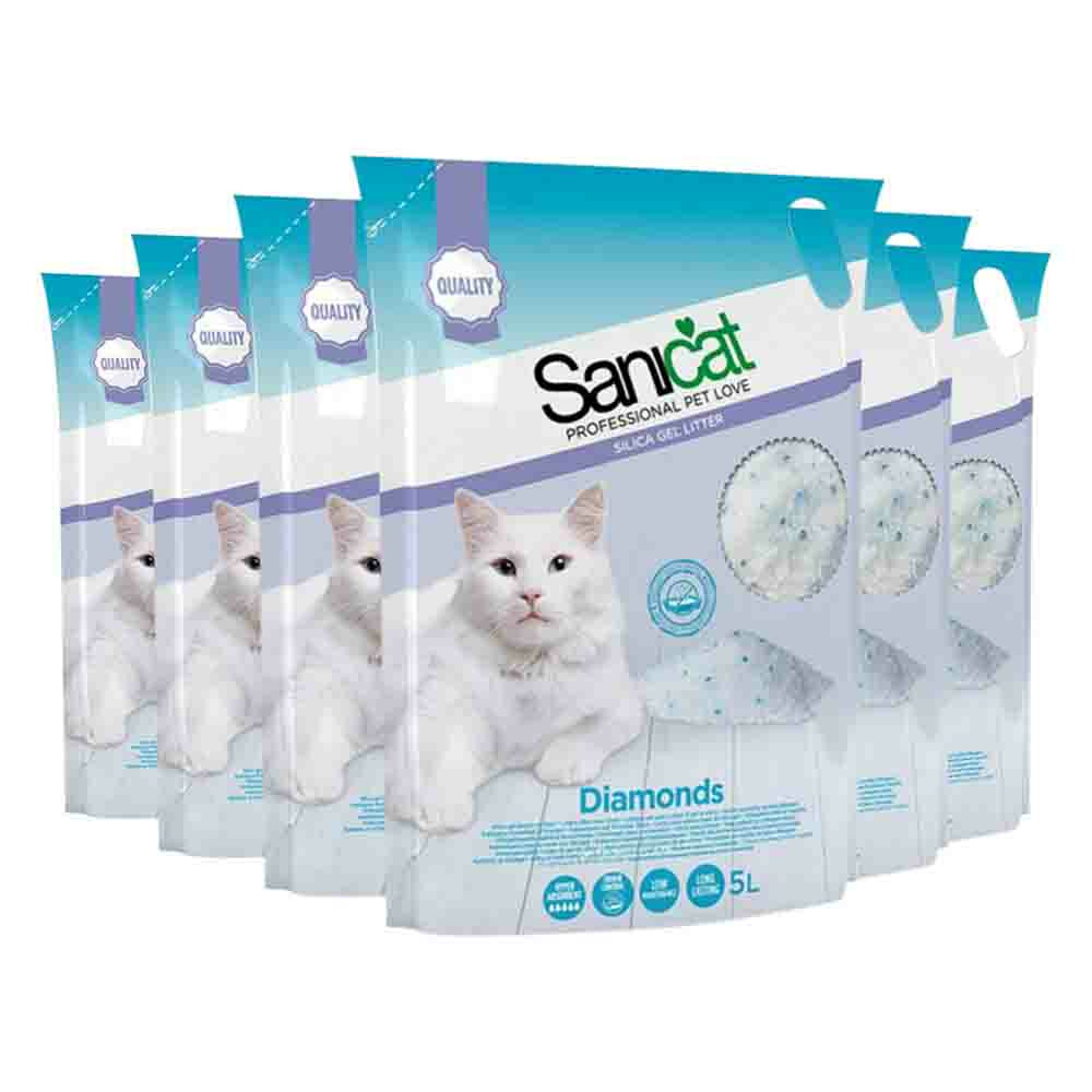 6x Sanicat Diamonds Silicagel 5 liter
