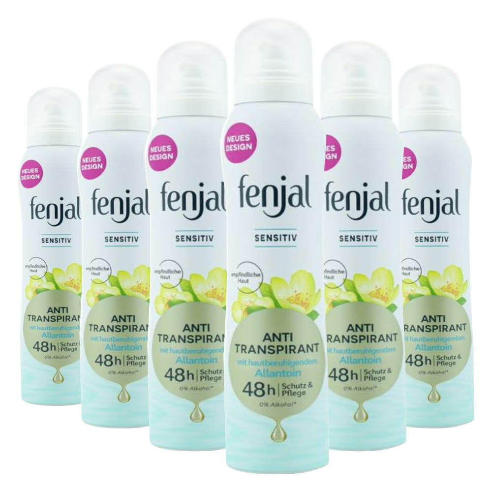 6x Fenjal Deodorant Spray Sensitive 150 ml