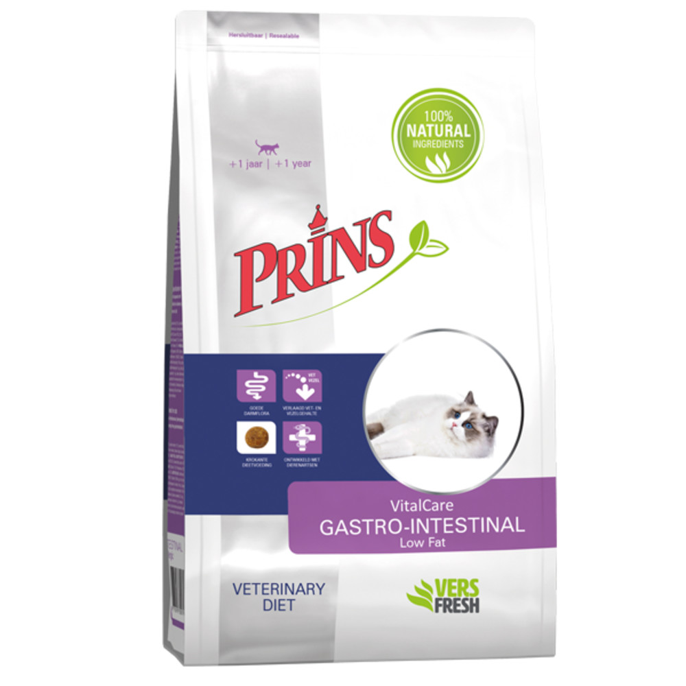 Prins Vitalcare Diet Gastro-Intestinal Zalm Kattenvoer 5 kg