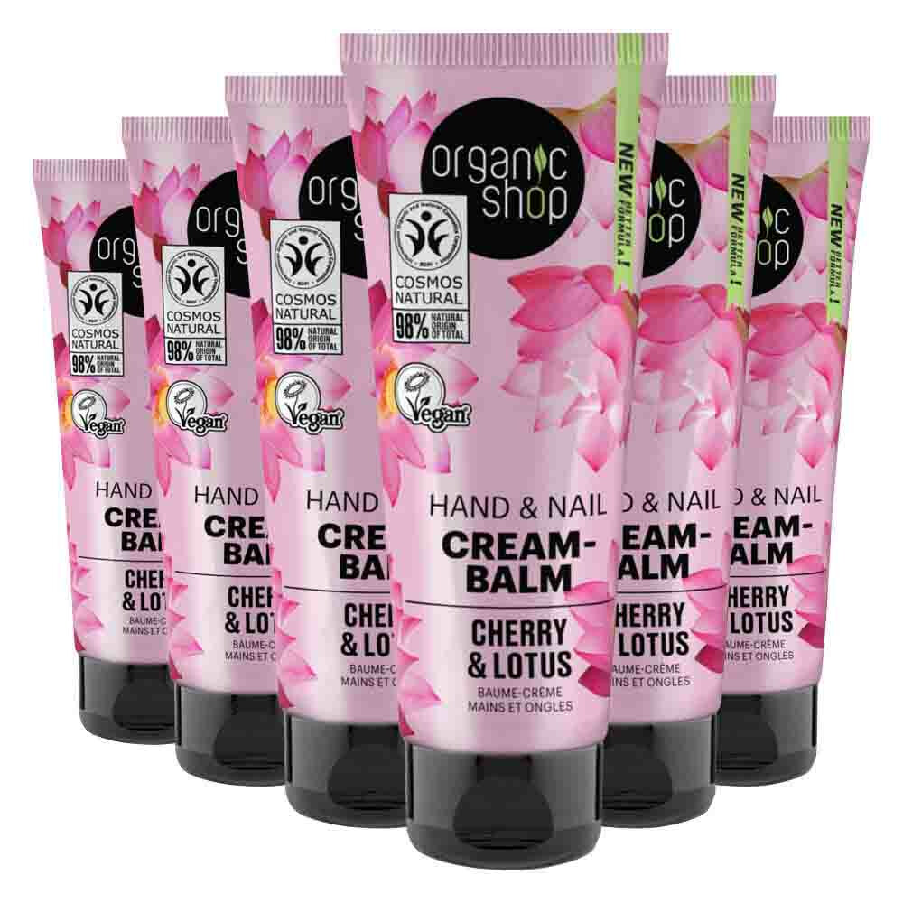 6x Organic Shop Japanese Spa Hand & Nagelcrème 75 ml