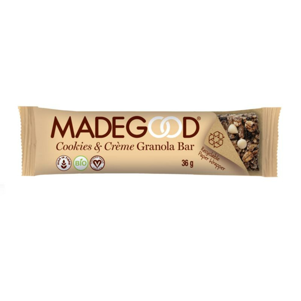 MadeGood Made Good Granola Bar Cookies & Crème Plein.nl
