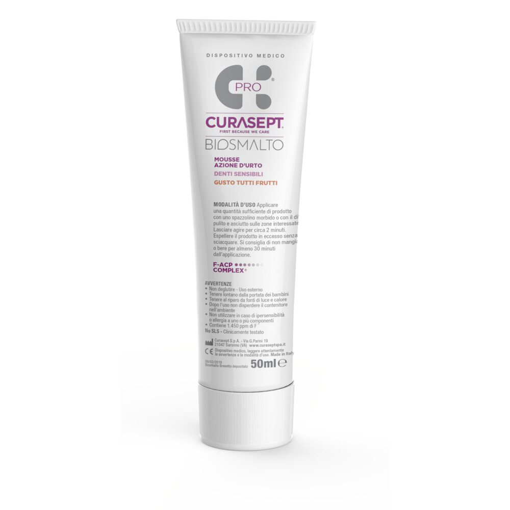 3x Curasept Biosmalto Mousse Sensitive 50 ml