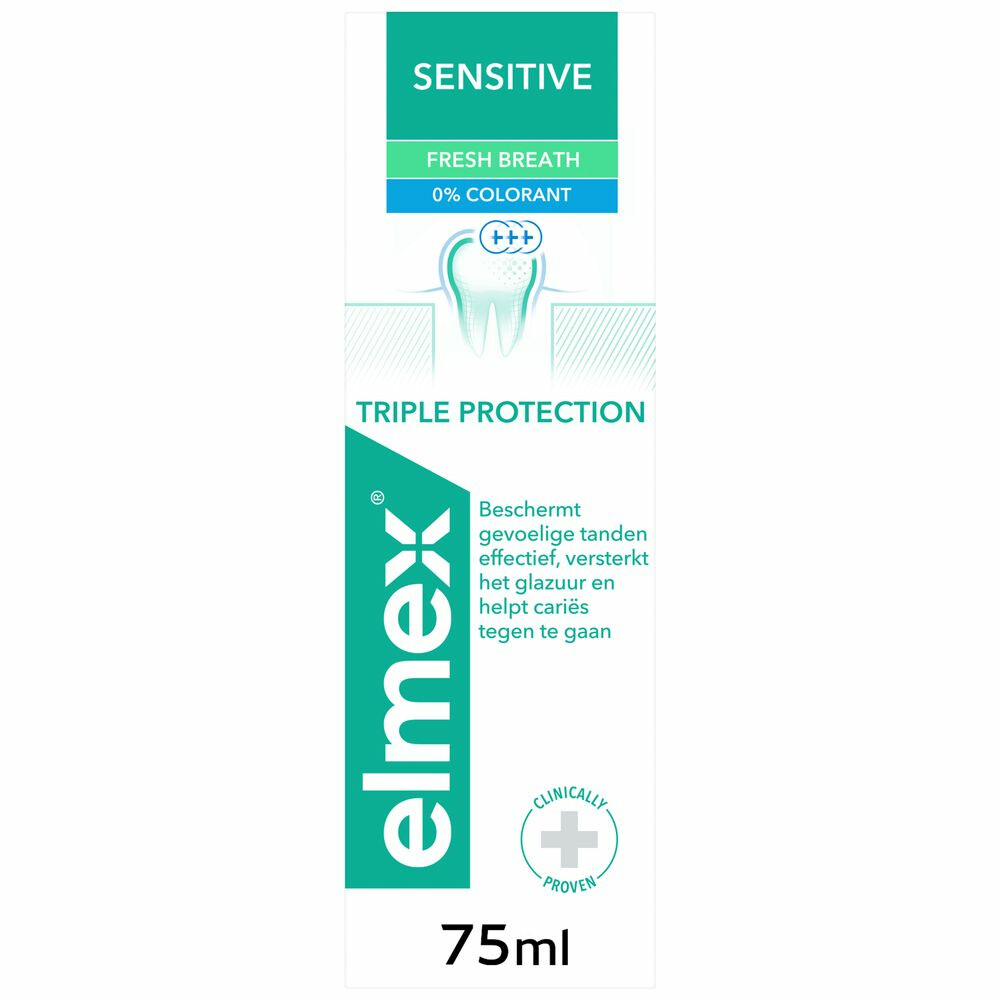 test Meerdere Verdorie Elmex Sensitive Fresh Breath Tandpasta 75 ml | Plein.nl