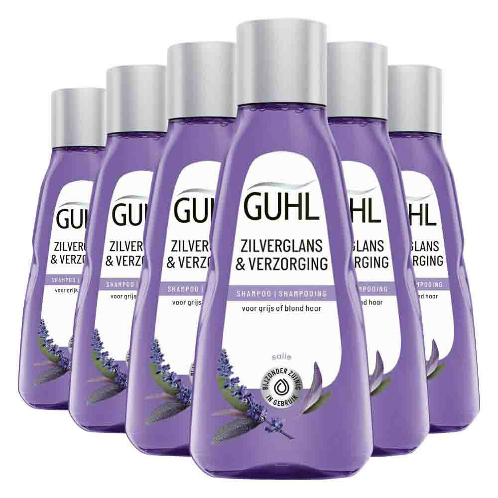 6x Guhl Zilverglans&Verzorging Shampoo Mini 50 ml