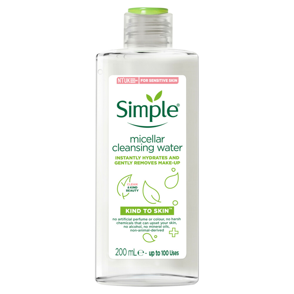 6x Simple Reinigingswater Micellair 200 ml