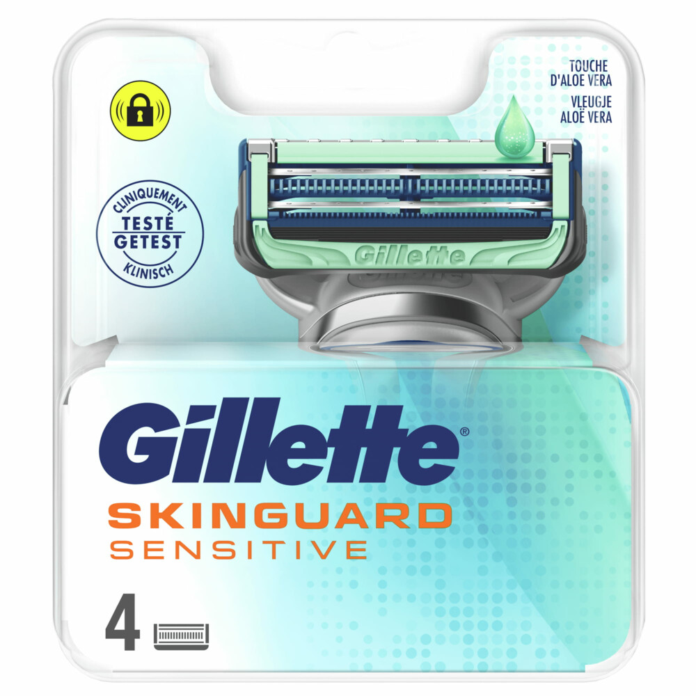 Gillette Scheermesjes SkinGuard Sensitive 4 stuks | Plein.nl