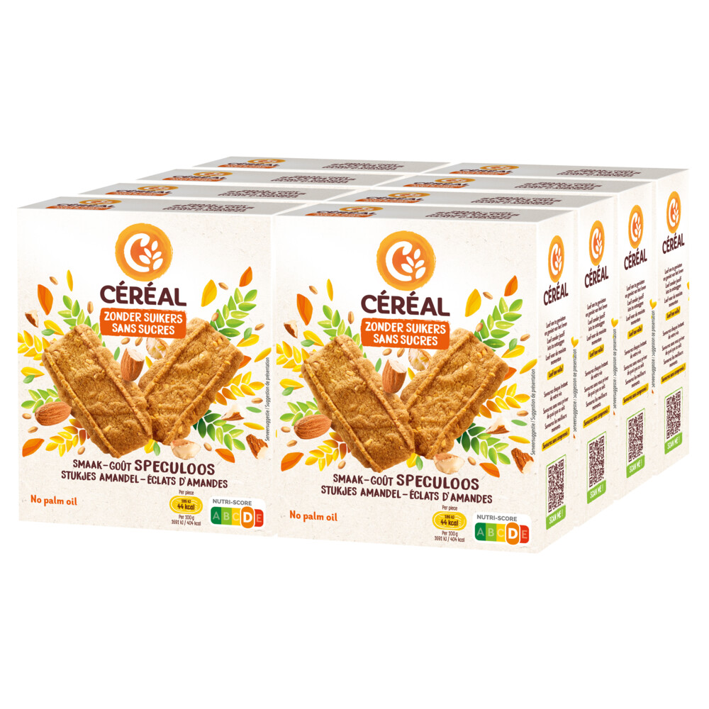 8x Céréal Speculoos met Stukjes Amandel 110 gr