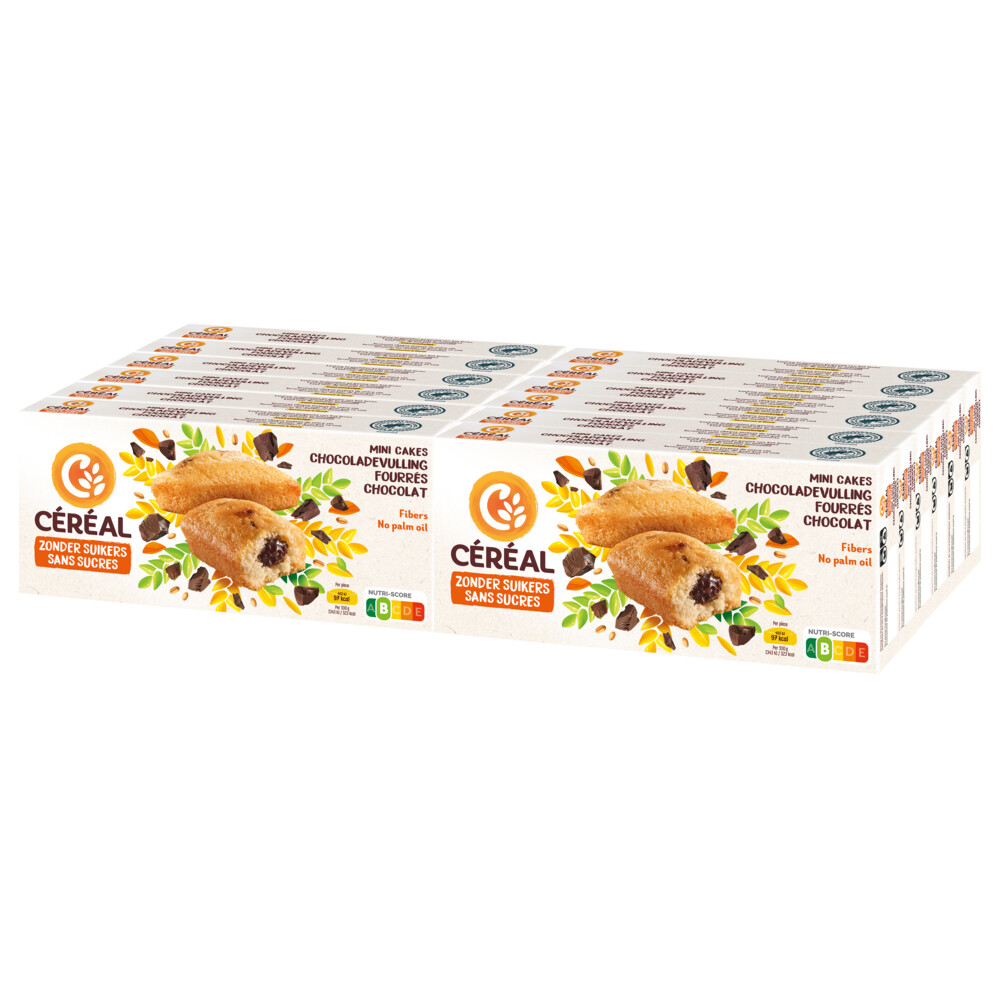 12x Céréal Mini Cakes Chocoladevulling 150 gr