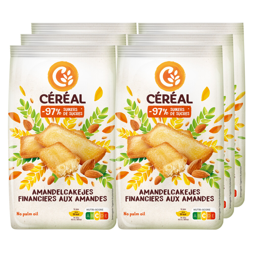 6x Céréal Amandelcakejes 175 gr