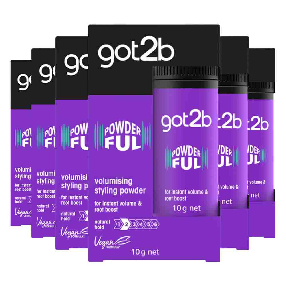 6x Got2b Volumizing Styling Powder 10 Gr