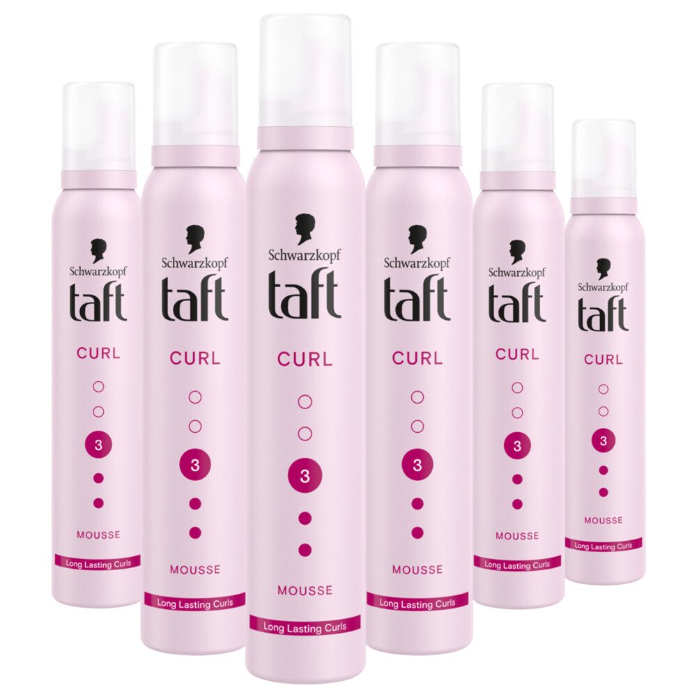 6x Taft Styling Mousse Curl 200 ml