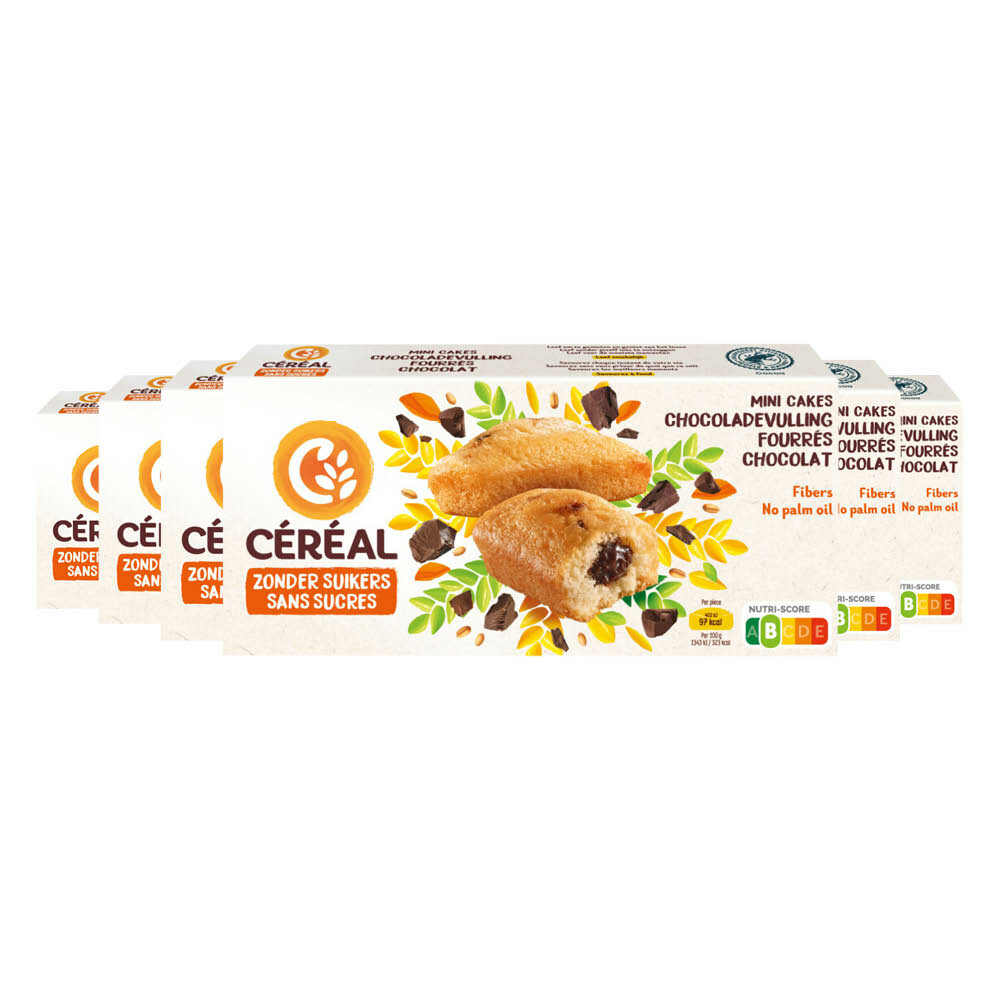 6x Céréal Mini Cakes Chocoladevulling 150 gr