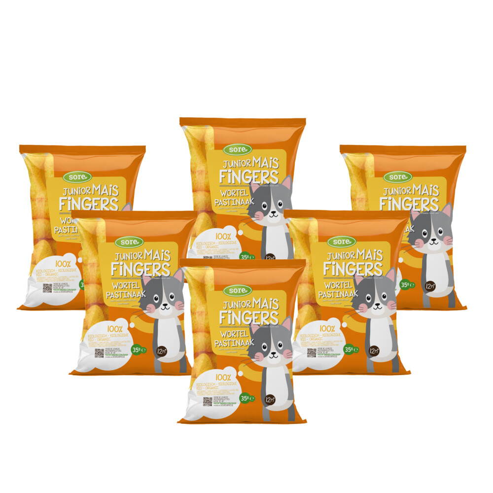 6x Sore Junior Maisfingers Wortel Pastinaak 35 gr
